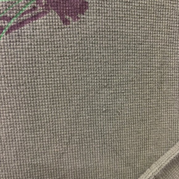 Y2K Old Navy Shirt Mens XL Green Waffle Knit Long Sleeve Vintage Fit Graphic - Picture 3 of 7